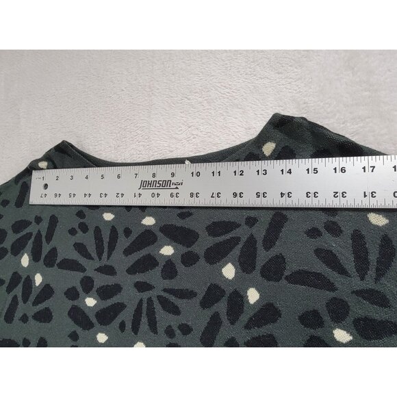 Field Flower Womens Green & Black Patterned Tunic Dress Size Small - Picture 5 of 7